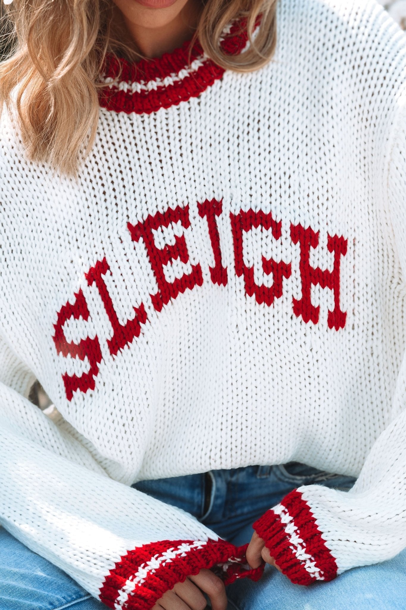 Ready To Sleigh Pullover Sweater - Ivory - Magnolia Boutique