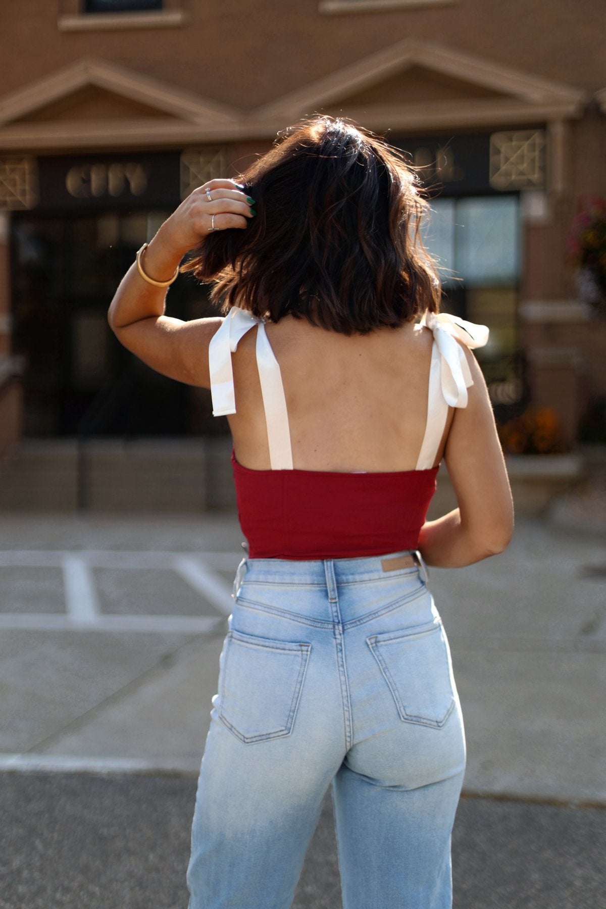 Red clearance bodysuit outfit