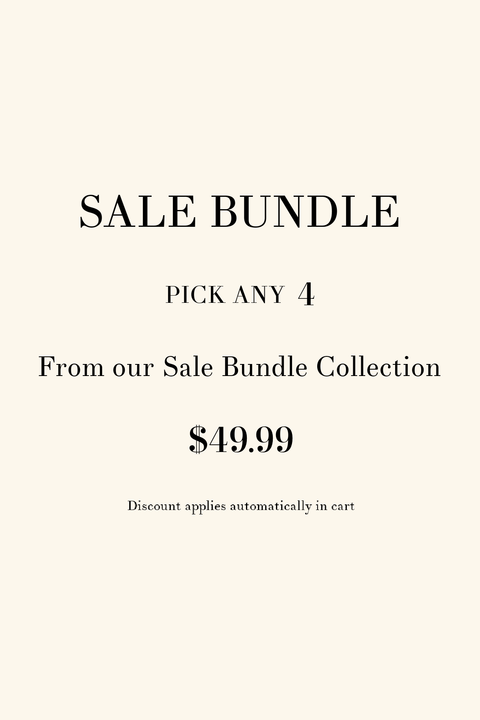 Sale Bundle: Pick any 4 from our Sale Bundle Collection for $49.99—discount auto-applies in cart.