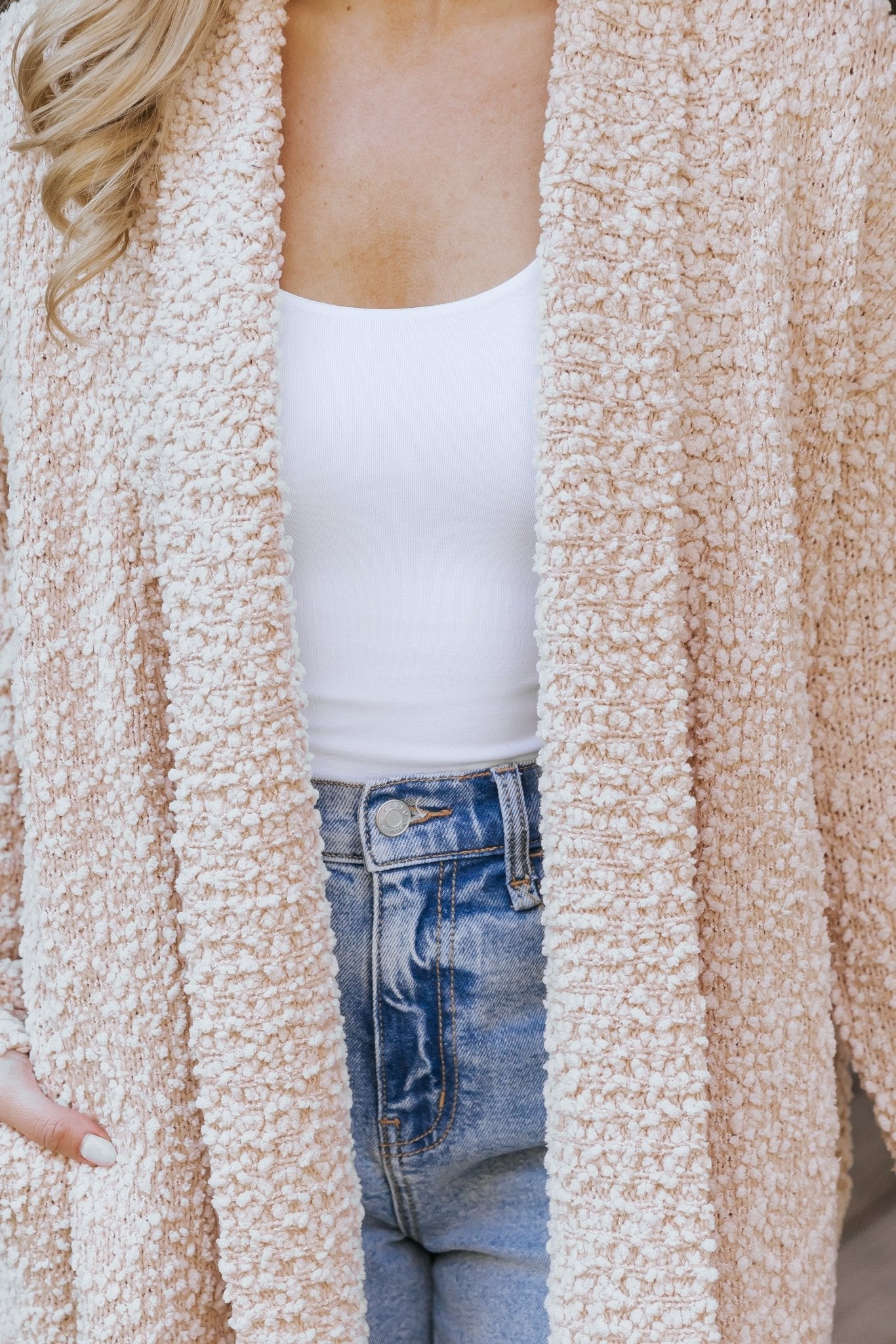 Sand Popcorn Dreamer Cardigan - Magnolia Boutique