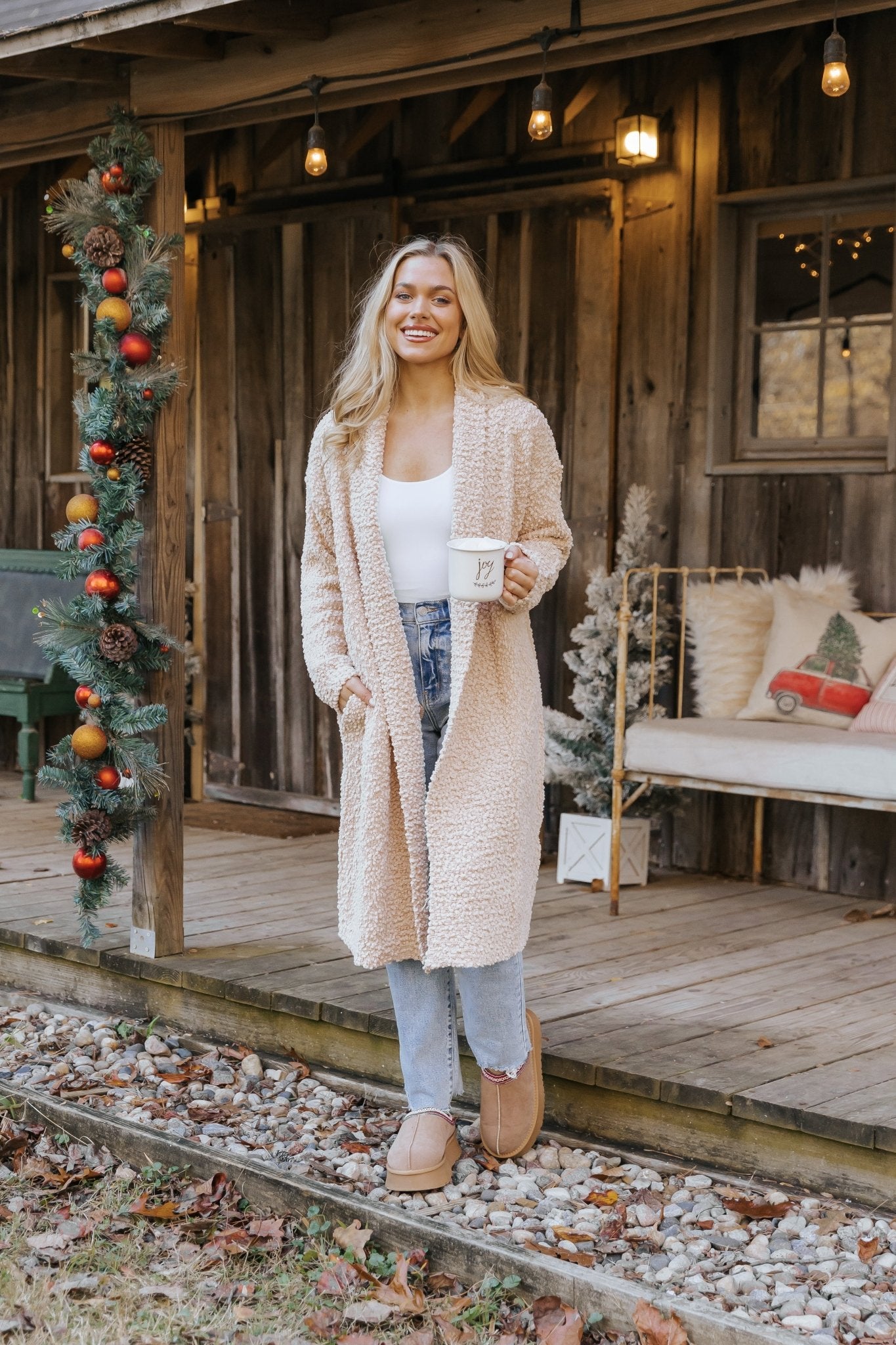 Sand Popcorn Dreamer Cardigan - Magnolia Boutique