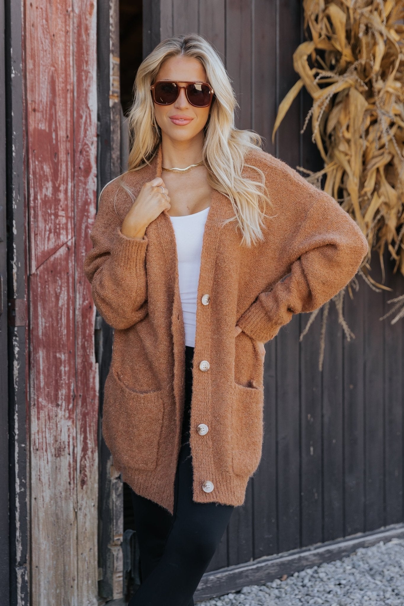 Sienna Fuzzy Button Down Cardigan | Pre Order - Magnolia Boutique