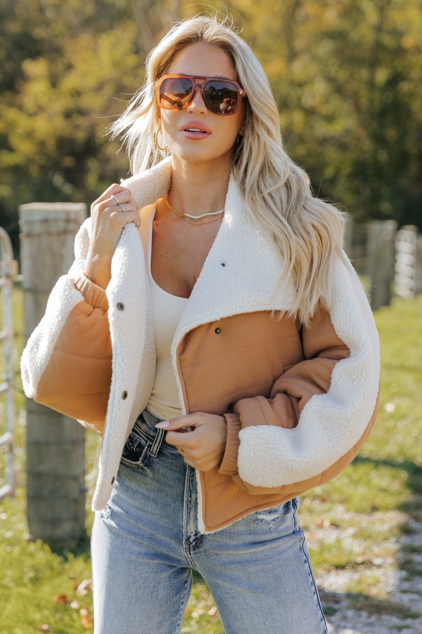 Sienna Sherpa Lined Puffer Jacket - Magnolia Boutique