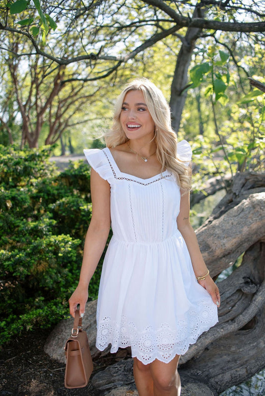 Steve Madden Astra White Mini Dress - Magnolia Boutique