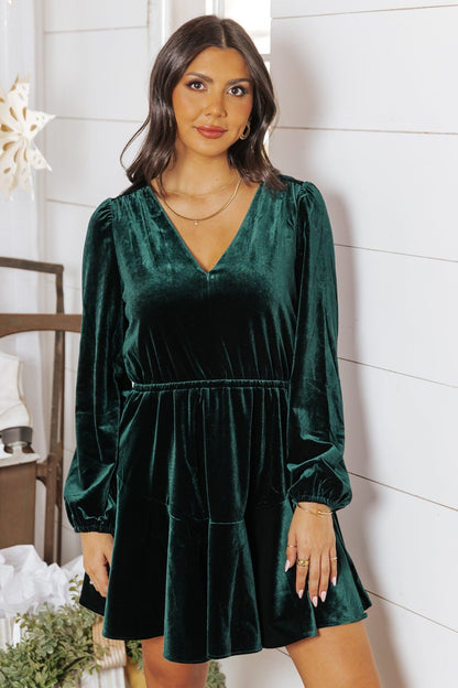 Steve Madden Green Velvet Kara Mini Dress - Magnolia Boutique