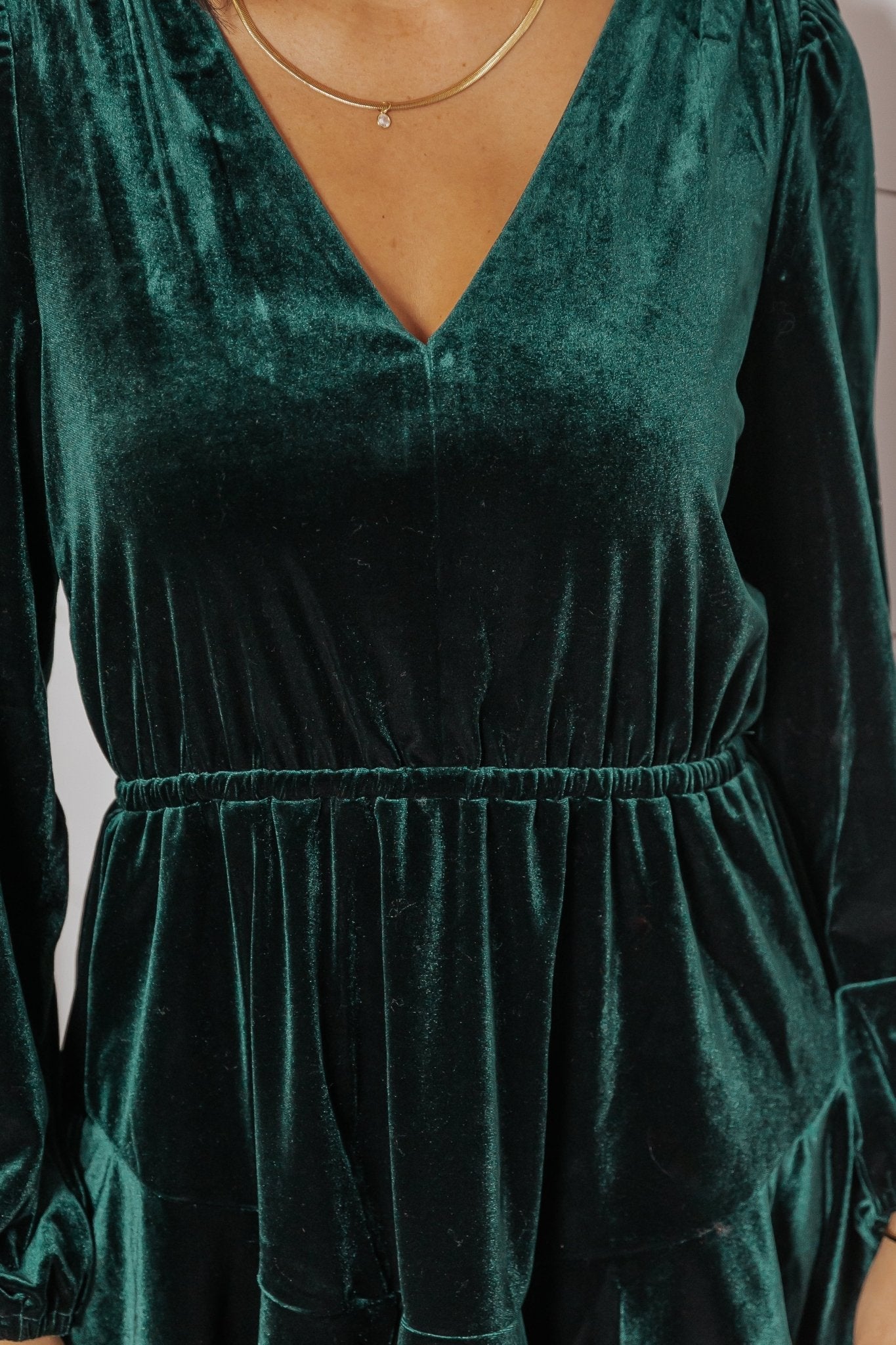 Steve Madden Green Velvet Kara Mini Dress - Magnolia Boutique