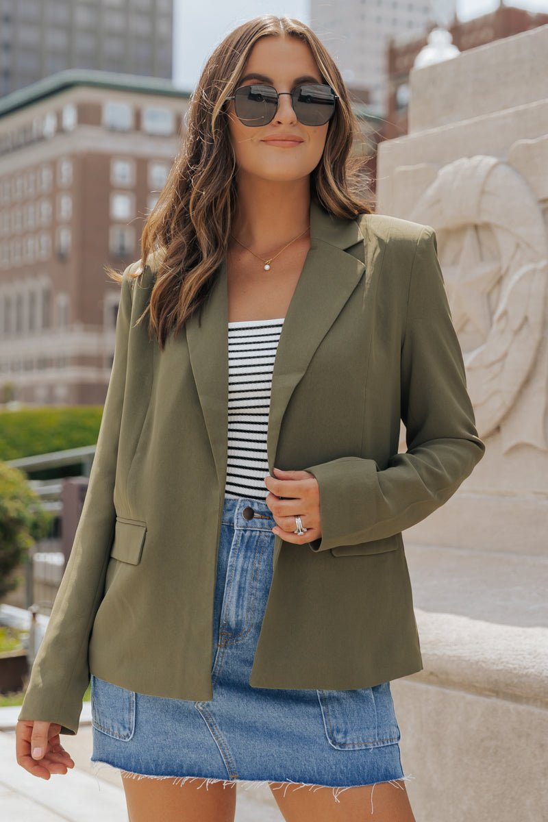 Steve Madden Olive Payton Blazer - Magnolia Boutique