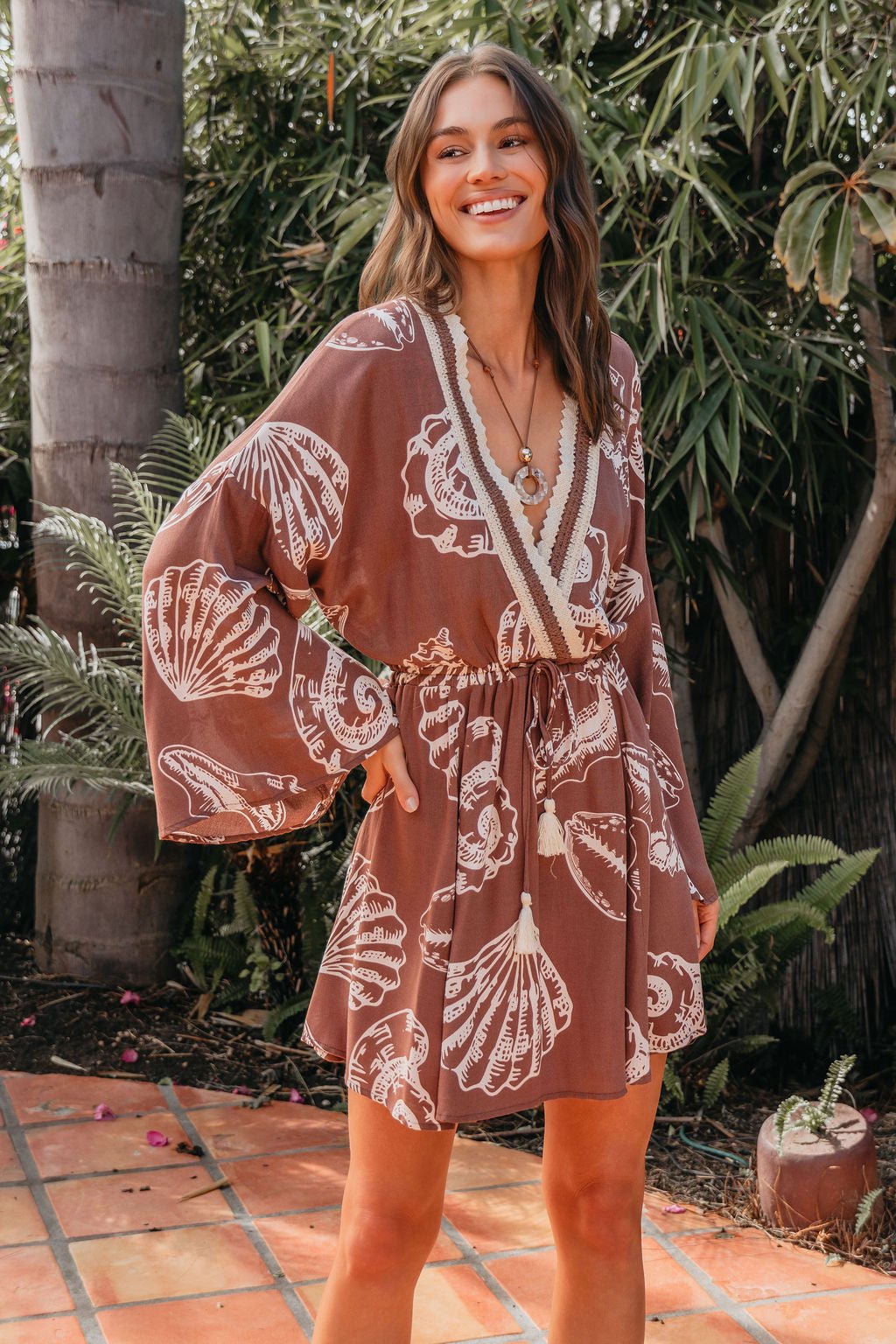 brown gypsy dress Gypsy Dancer Mini Dress main image 0