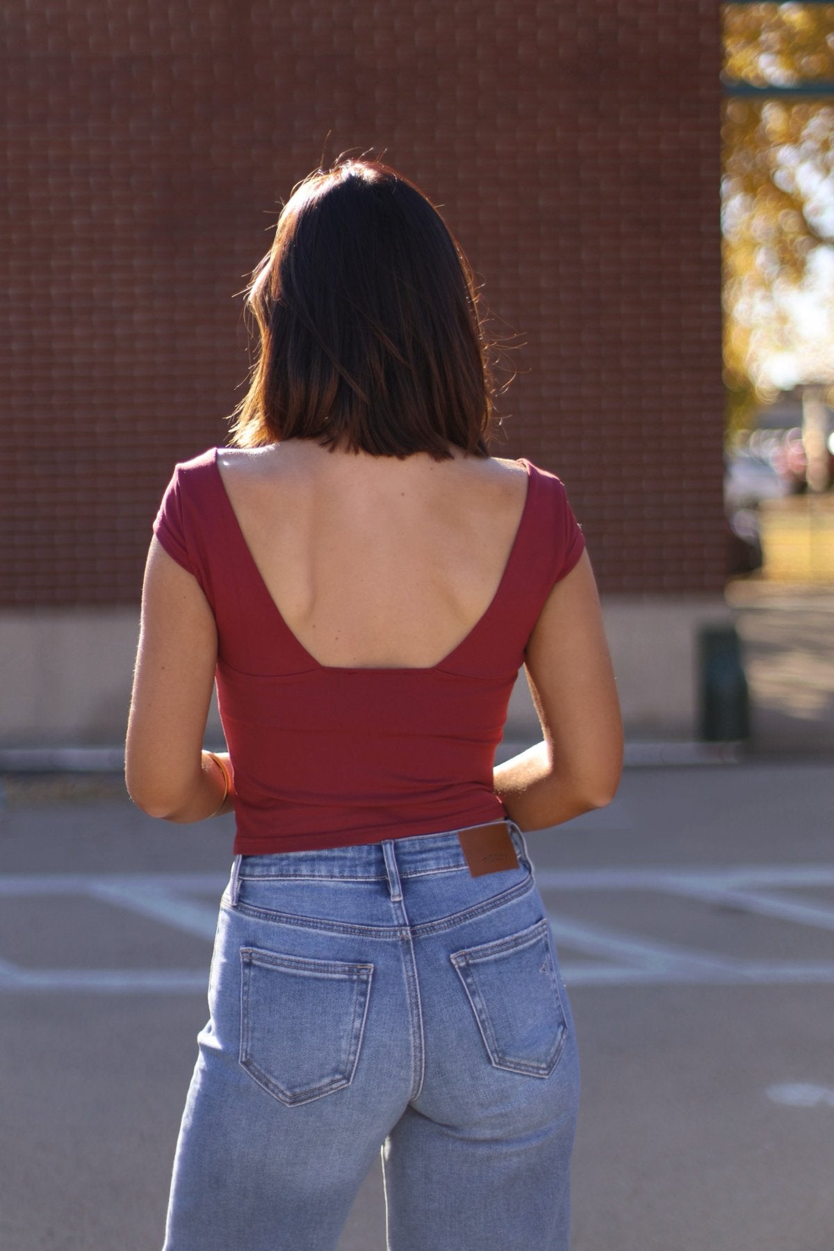 Sweetheart Corset Cami Top - Burgundy - Magnolia Boutique