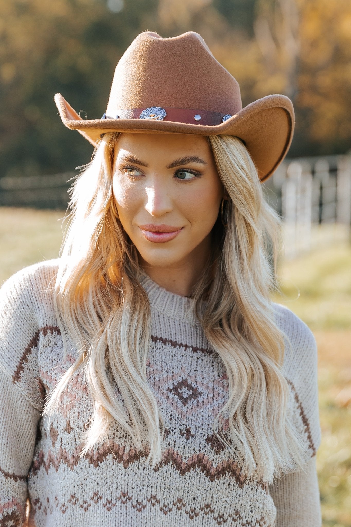 Tan Faux Suede Belted Cowboy Hat - Magnolia Boutique