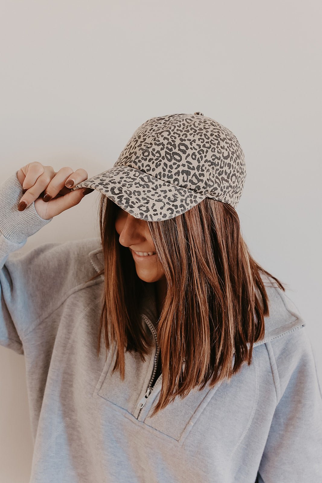 Tan Leopard Print Baseball Cap - Magnolia Boutique