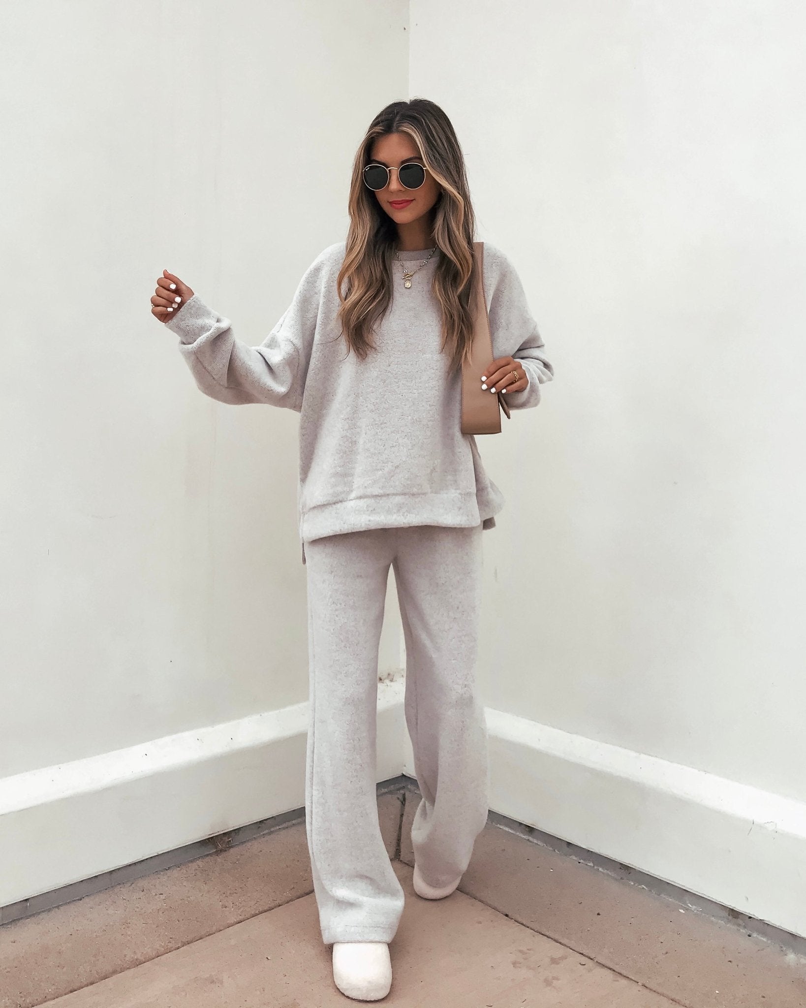 Taupe Brushed Lounge Sweatpants - Magnolia Boutique