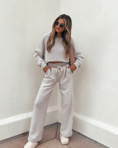 Taupe Brushed Lounge Sweatpants - Magnolia Boutique