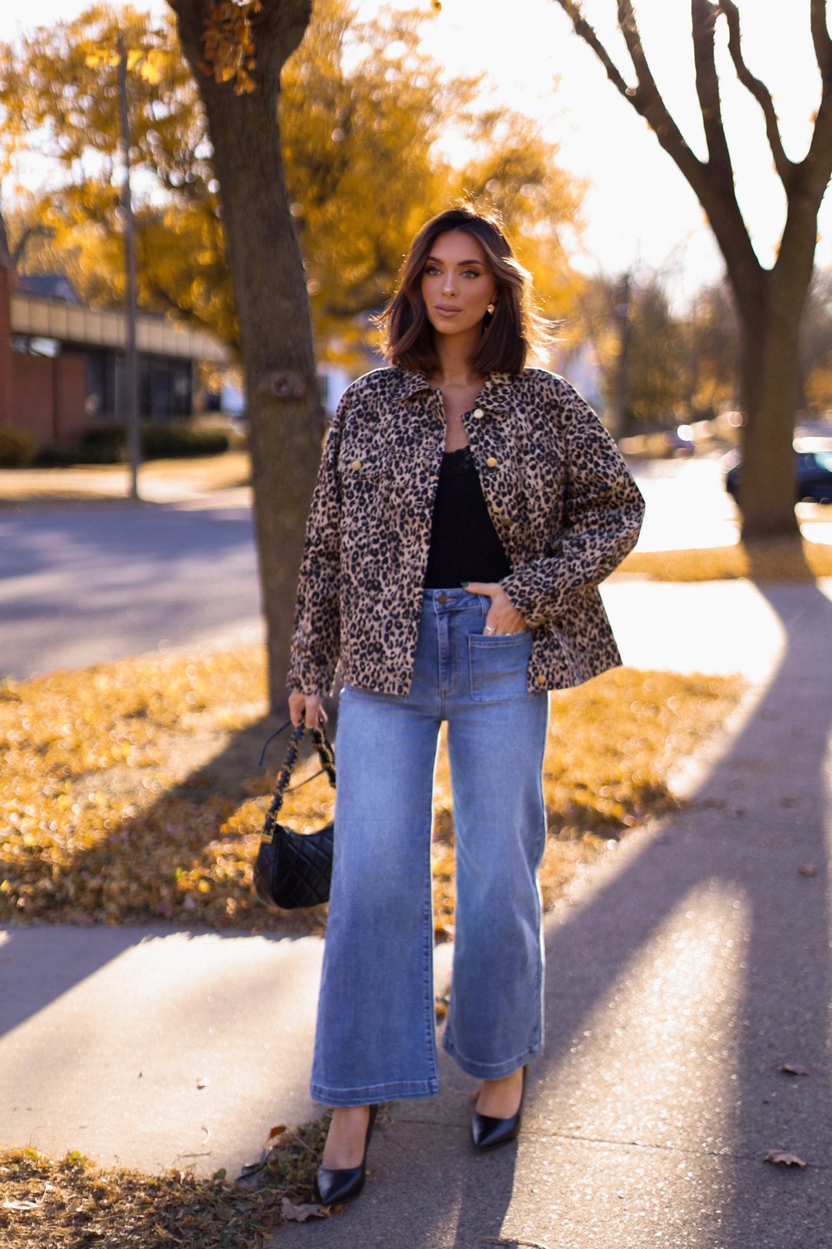 Taupe Leopard Print Oversized Jacket - Magnolia Boutique