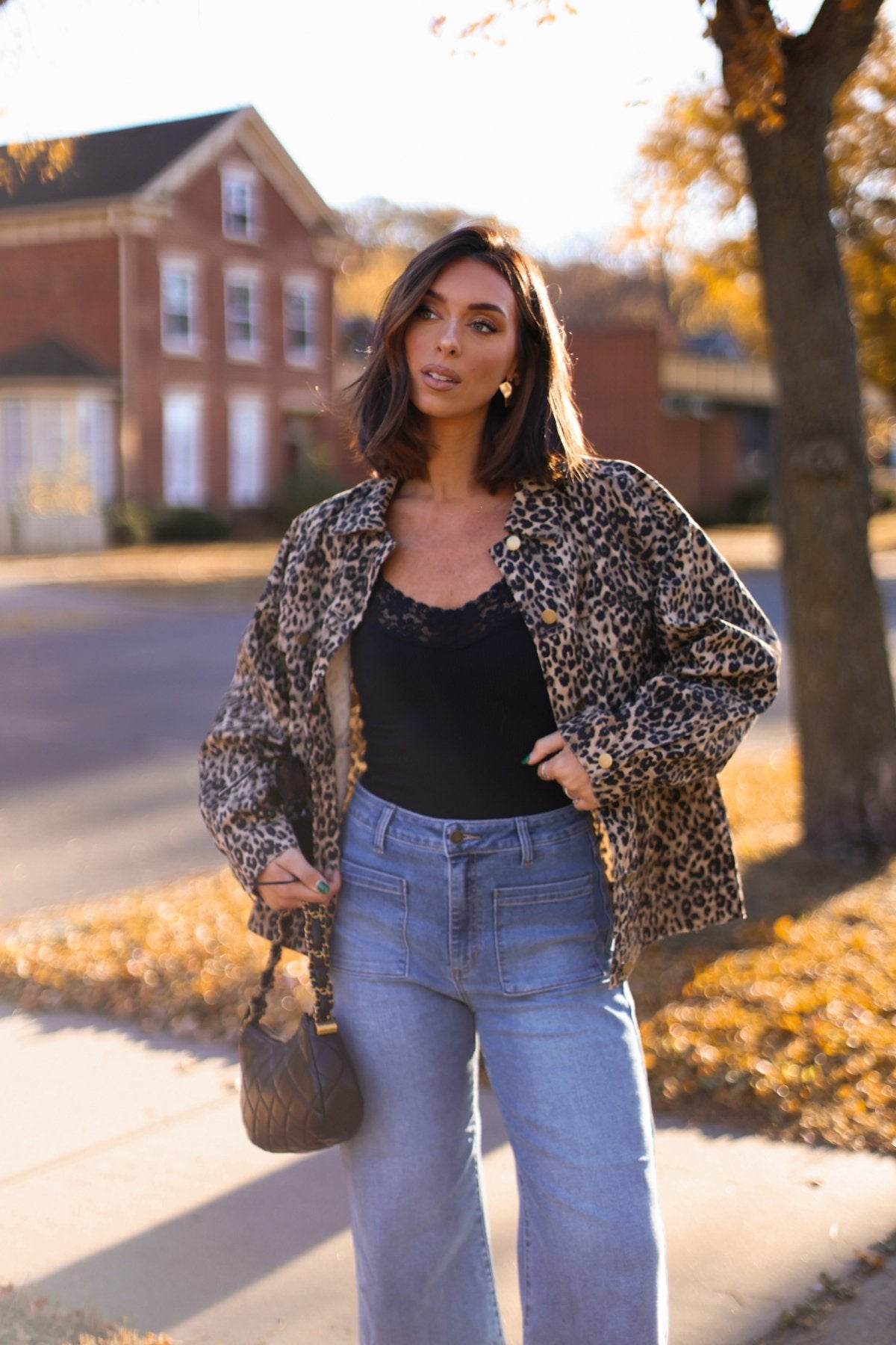 Taupe Leopard Print Oversized Jacket - Magnolia Boutique