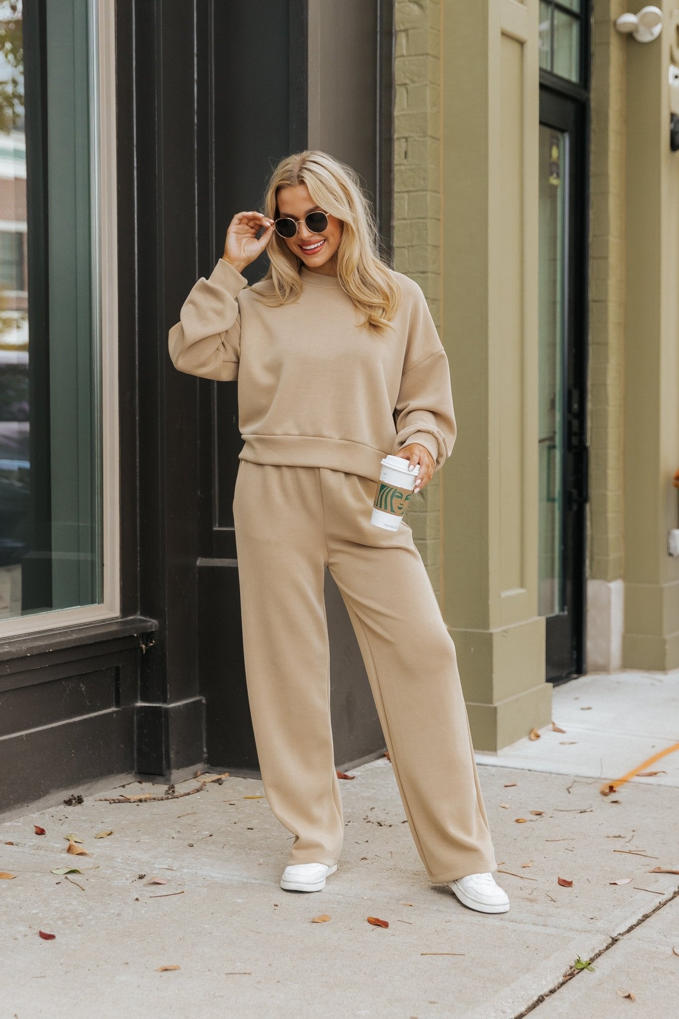 Taupe Scuba Lounge Sweatpants - Magnolia Boutique