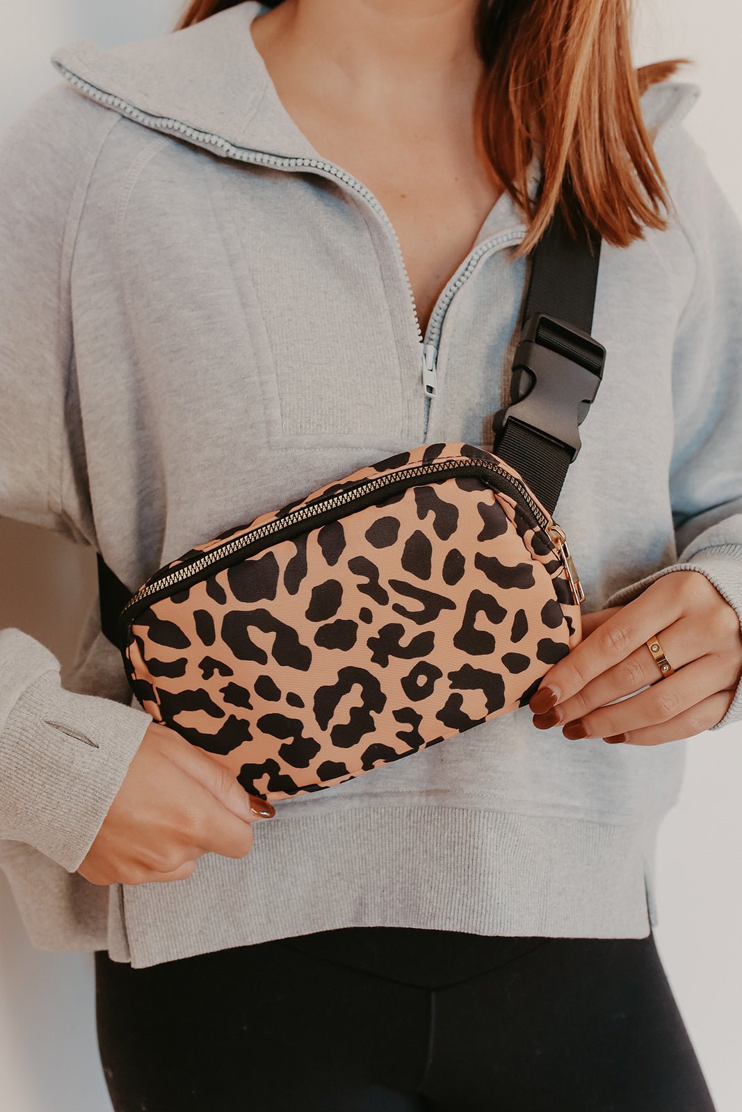 Tebi Leopard Print Quilted Belt Bag - Magnolia Boutique