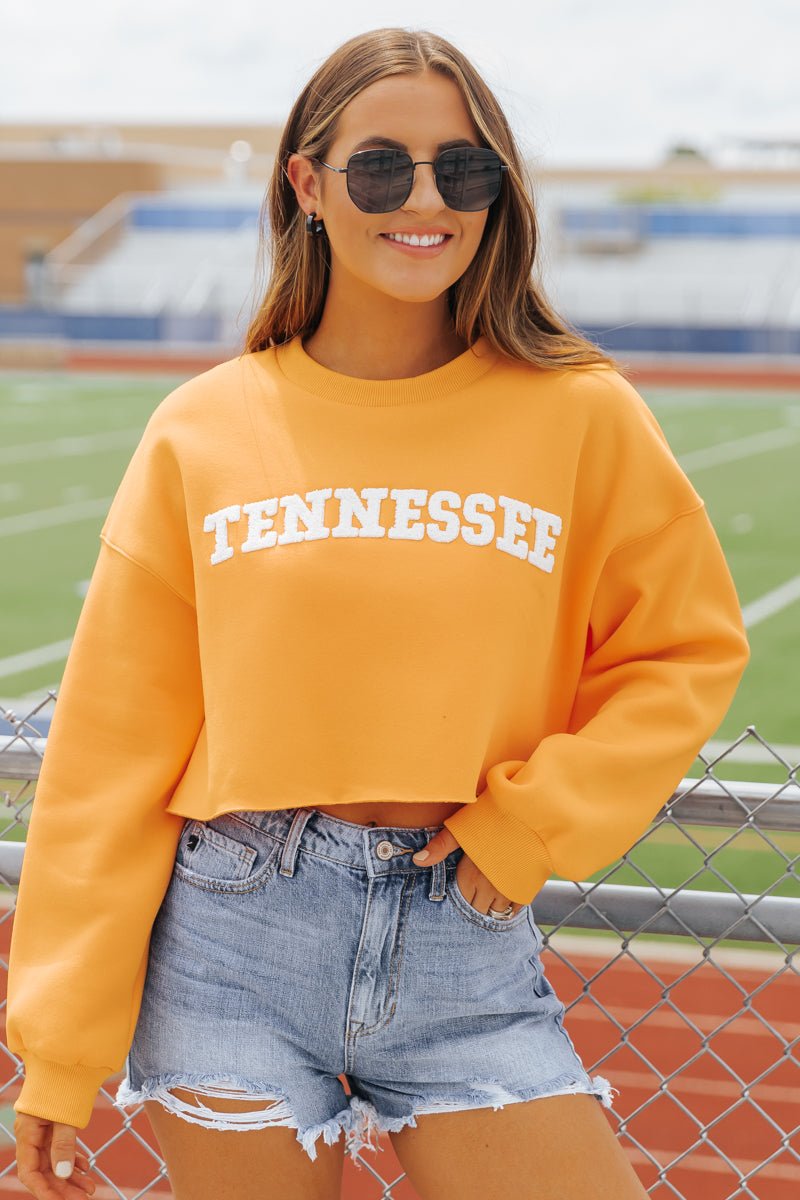 Tennessee Orange Cropped Sweatshirt - Magnolia Boutique