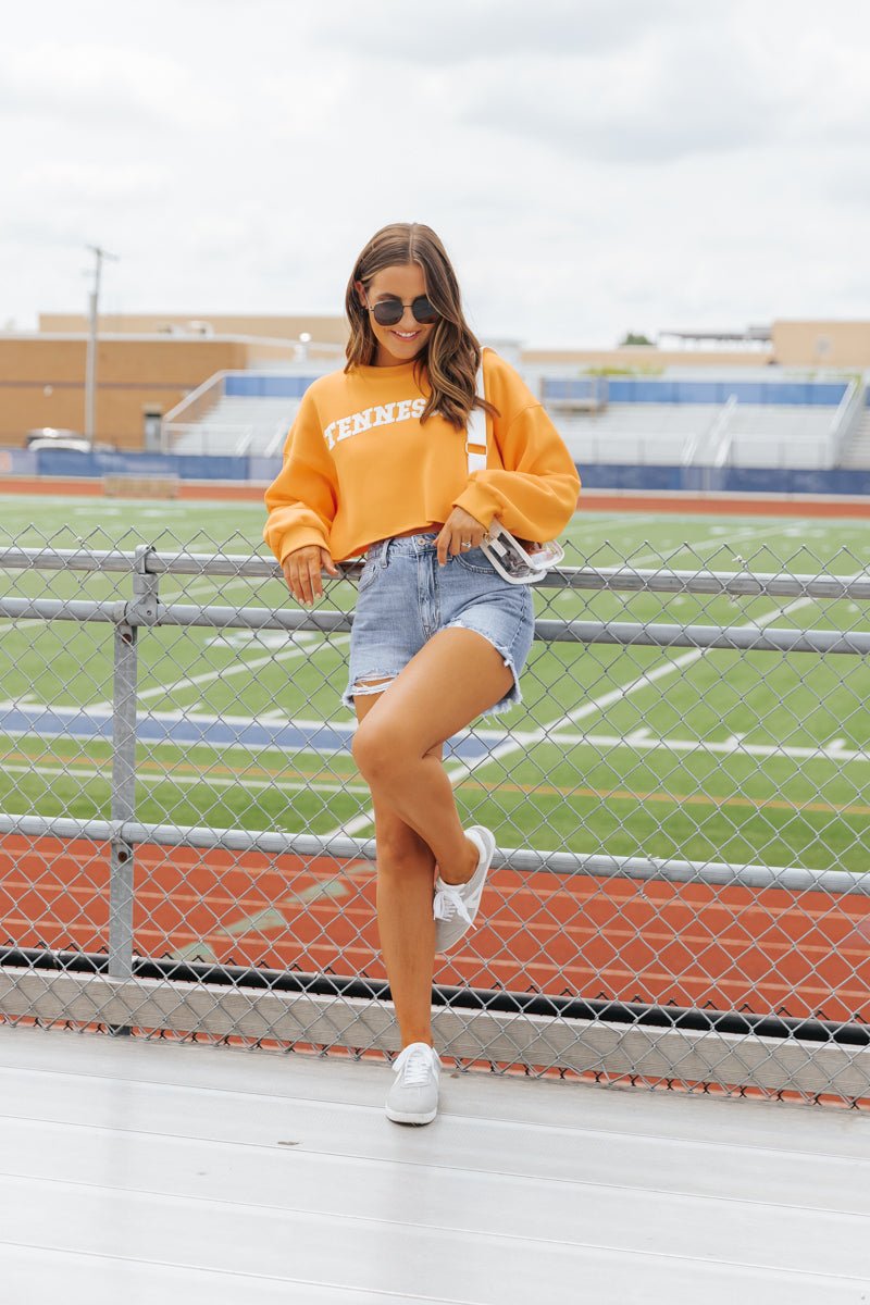 Tennessee Orange Cropped Sweatshirt - Magnolia Boutique