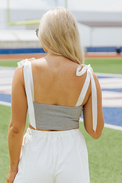 Tennessee Sleeveless Satin Bow Top - Magnolia Boutique