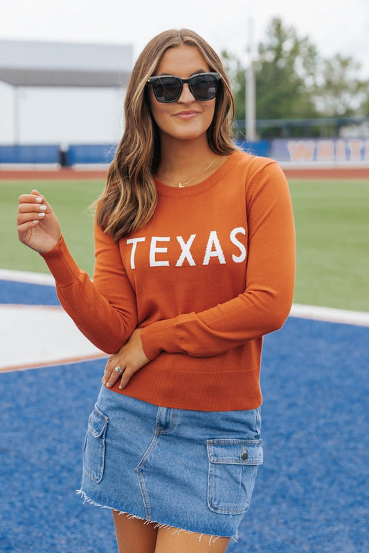 Texas Game Day Crew Neck Sweater - Magnolia Boutique