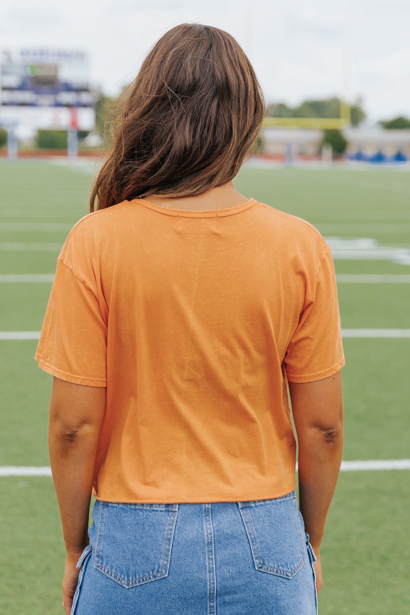 Texas Short Sleeve Game Day Tee - Orange - Magnolia Boutique