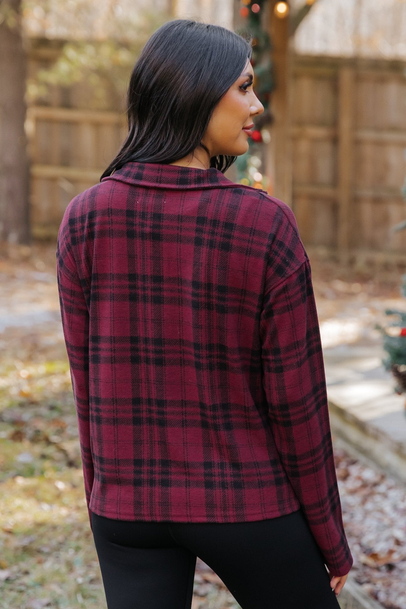 Thread and Supply Amani Plaid Zip Pullover - Magnolia Boutique