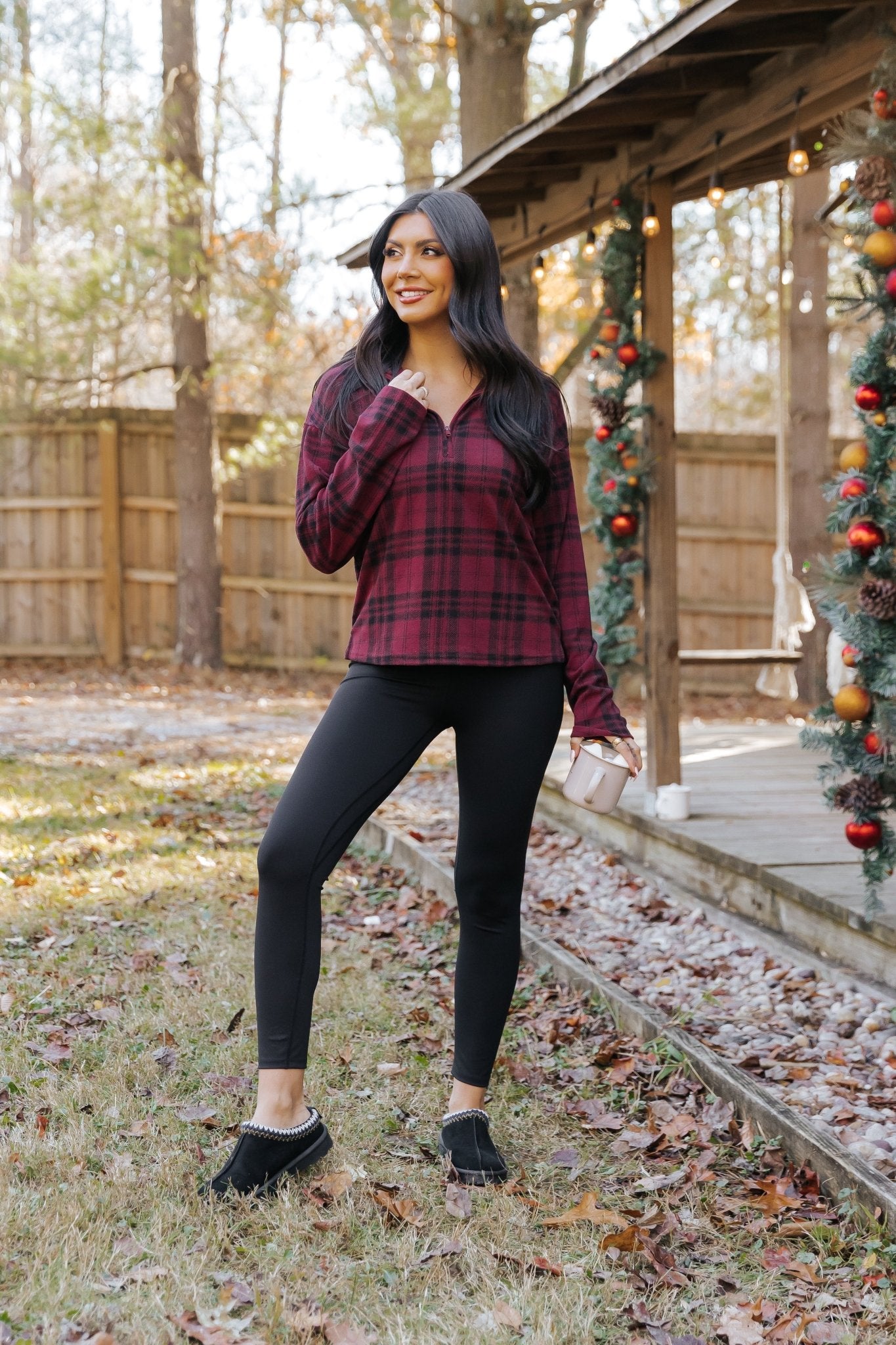 Thread and Supply Amani Plaid Zip Pullover - Magnolia Boutique