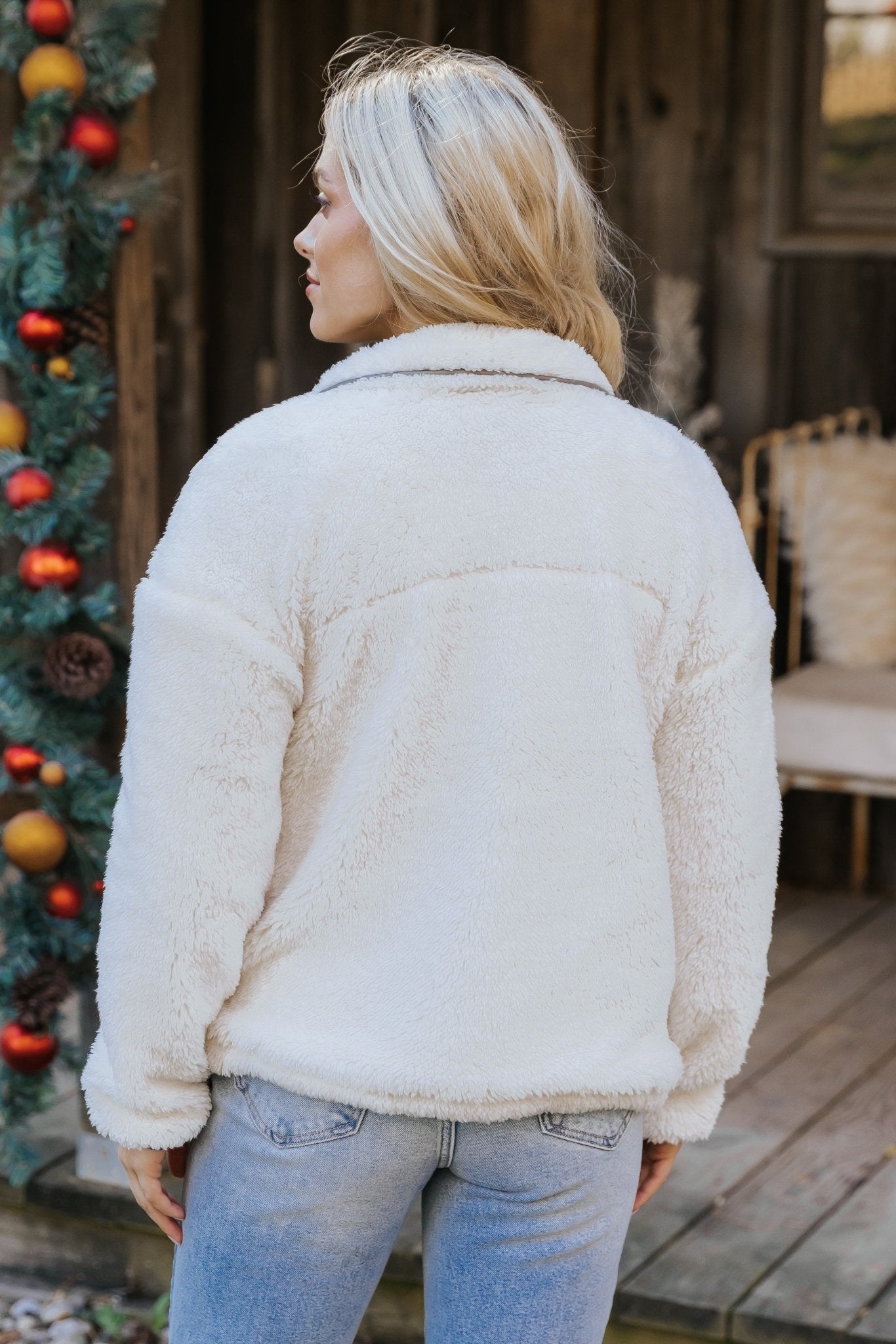 Thread and Supply Kimble Ivory Sherpa Jacket - Magnolia Boutique