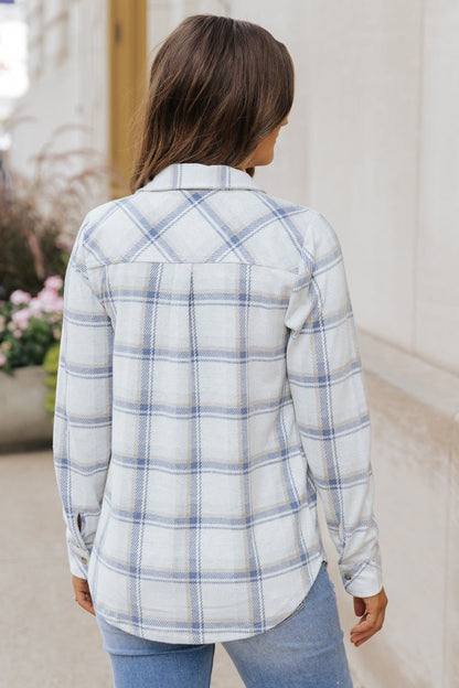 Thread and Supply Navy Plaid Shacket - Magnolia Boutique