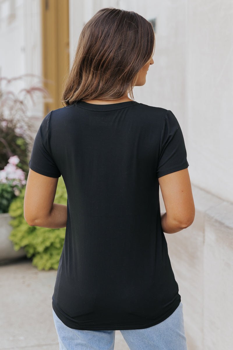 Thread and Supply Tatiana Tee - Black - Magnolia Boutique