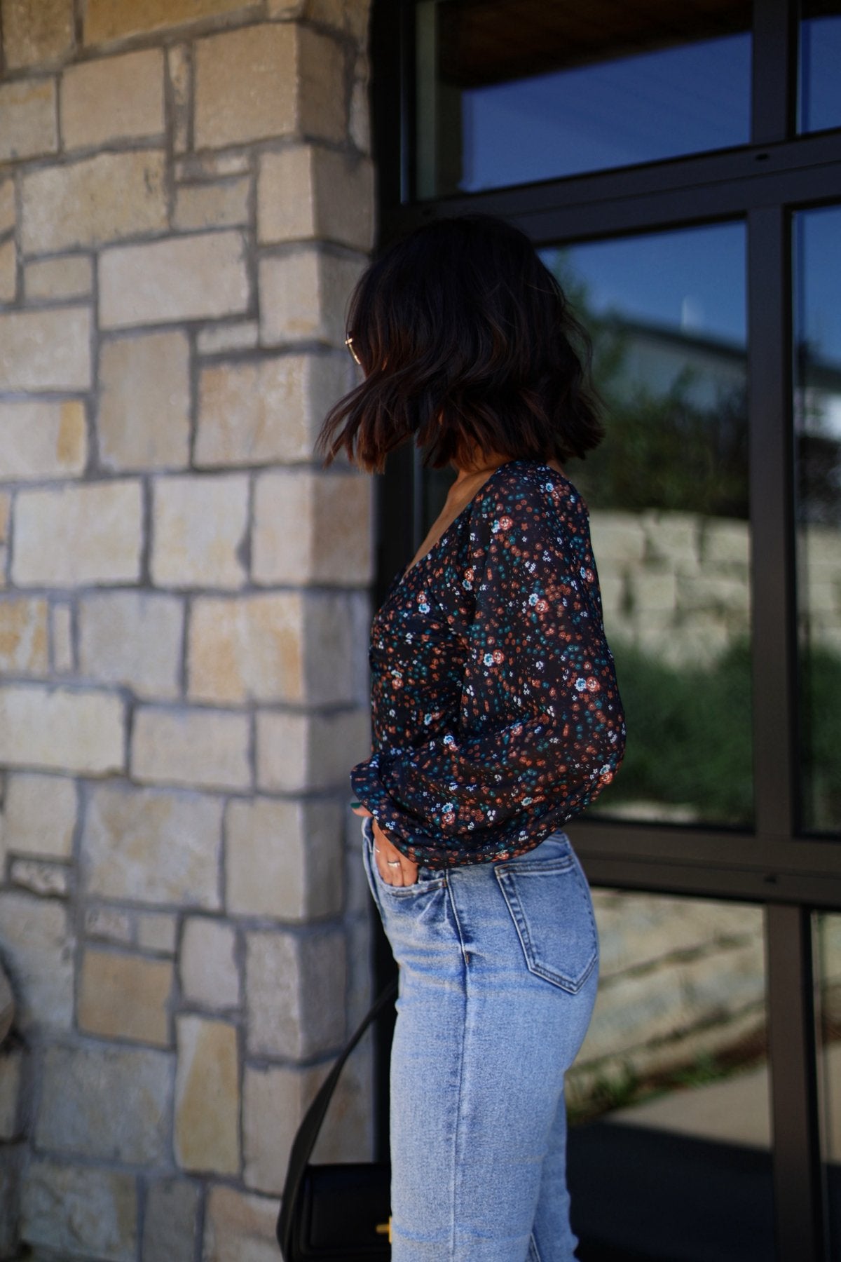 Touch Of Romance Black Floral Bodysuit - Magnolia Boutique