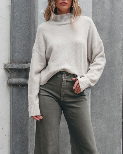 Valley Lodge Wool Turtleneck Sweater - Taupe - Magnolia Boutique