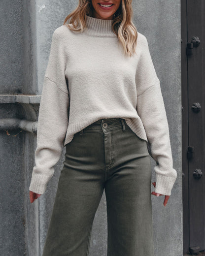 Valley Lodge Wool Turtleneck Sweater - Taupe - Magnolia Boutique