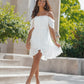 All The Frills White Tiered Mini Dress - Magnolia Boutique