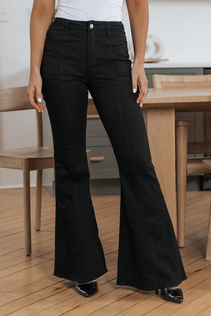 Amelia Black High Rise Flare Jeans - Magnolia Boutique