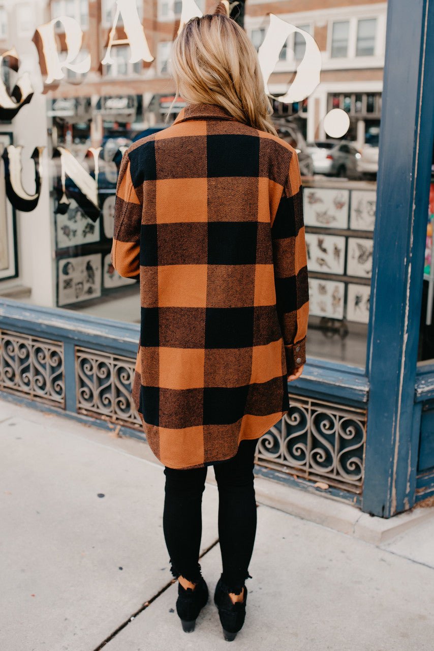 Bb dakota eldridge plaid hotsell oversized coat