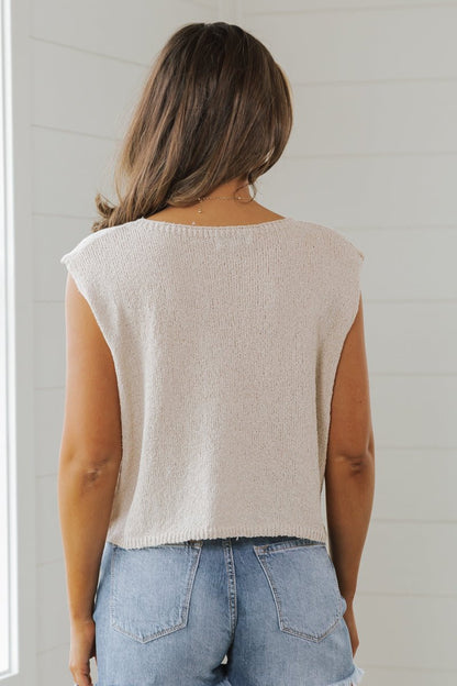 Beige Essential Short Sleeve Sweater | Pre Order - Magnolia Boutique