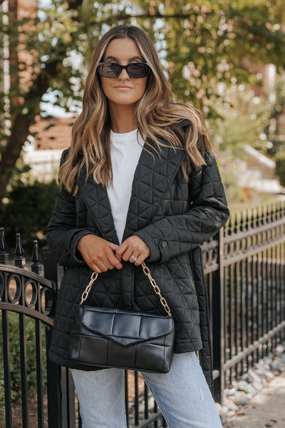 Magnolia Boutique Quilted Bomber Jacket
