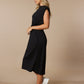 Black Sleeveless Waist Sash Midi Dress - Magnolia Boutique