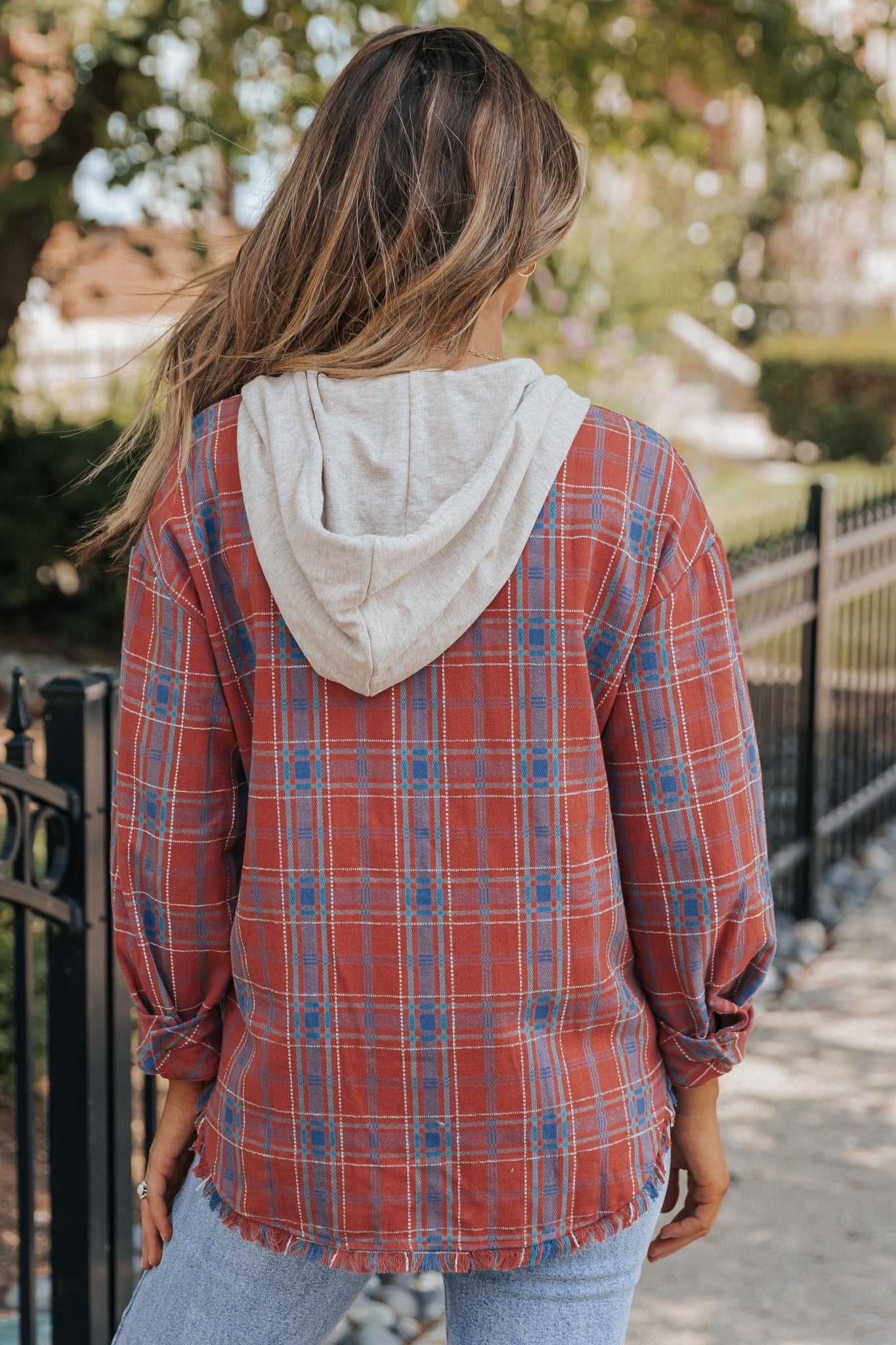 Magnolia Boutique Hooded Denim Jacket