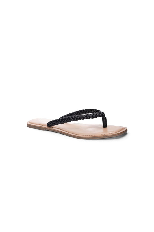 Chinese Laundry Rowe Leather Thong Sandals - Black - FINAL SALE - Magnolia Boutique