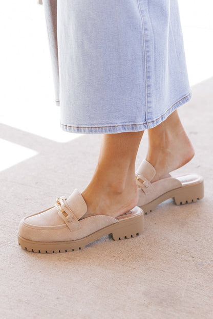 Chinese Laundry Vallor Natural Backless Mules - Magnolia Boutique