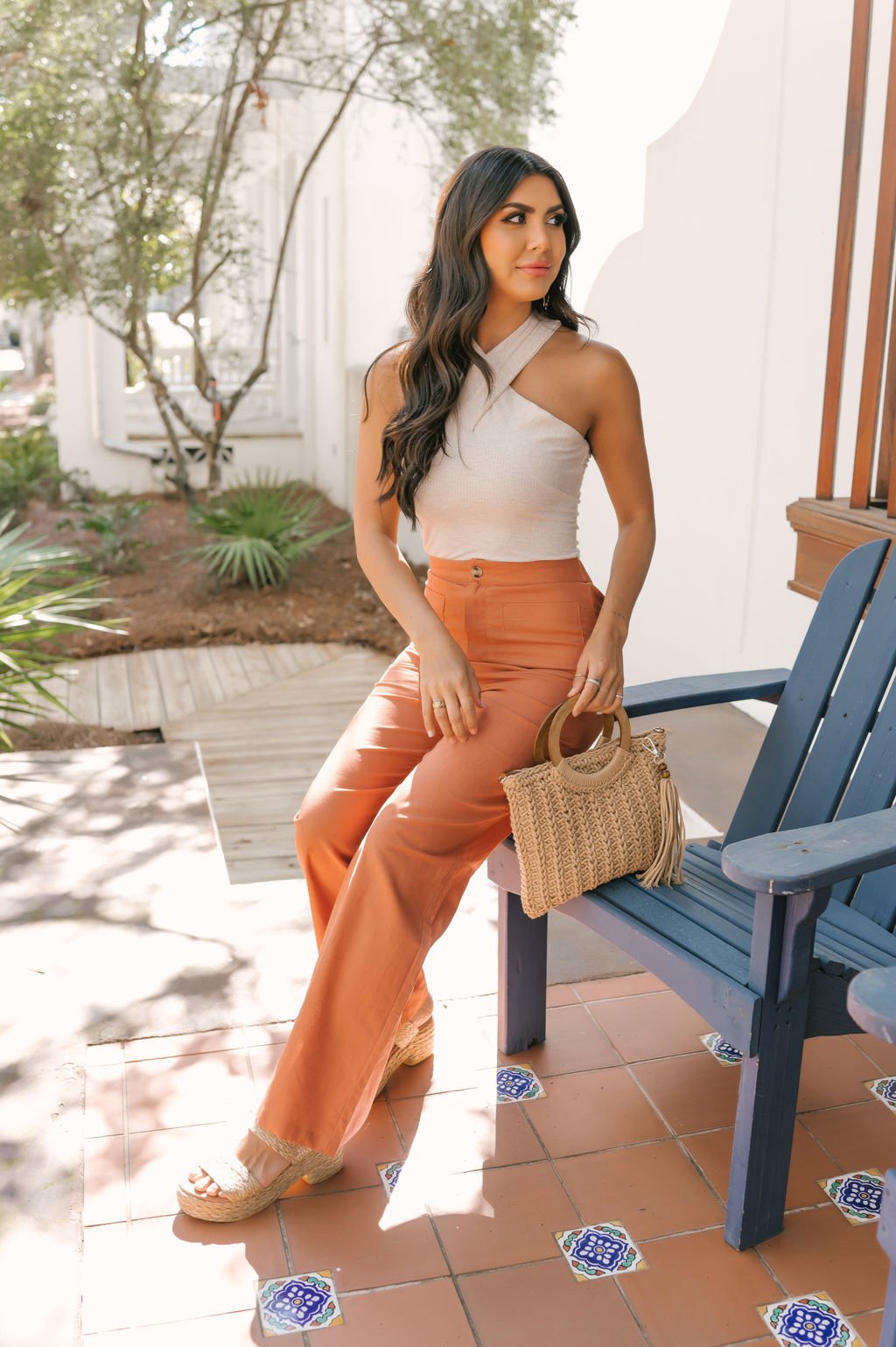 Clay High Waisted Linen Pants - Magnolia Boutique