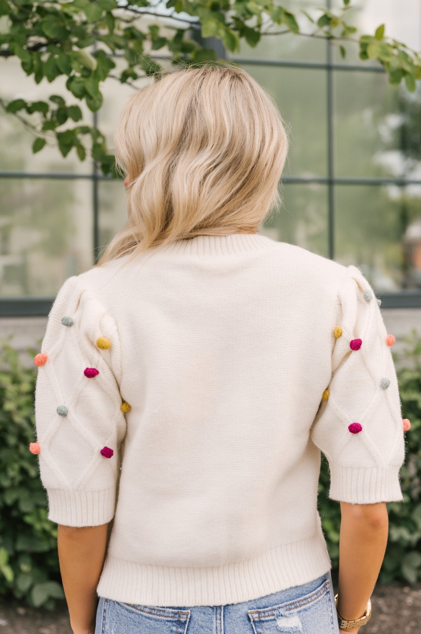 Cream Pom Pom Knit Sweater | Pre Order - Magnolia Boutique