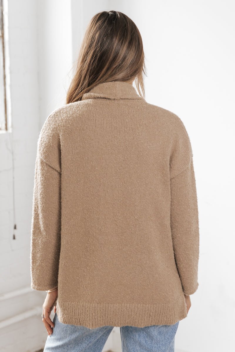 Dark deals taupe cardigan