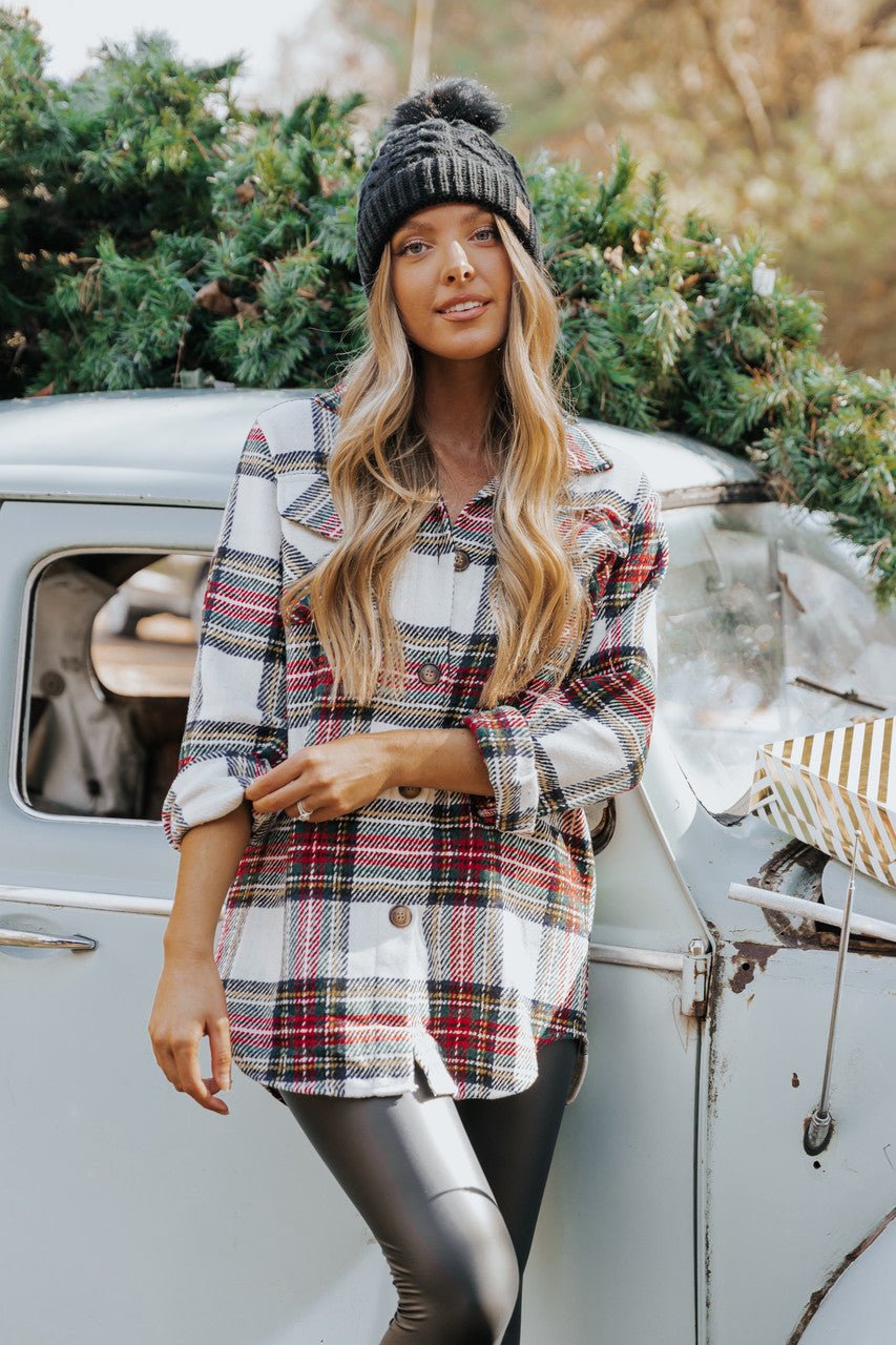 Deck The Halls Plaid Shacket - Magnolia Boutique