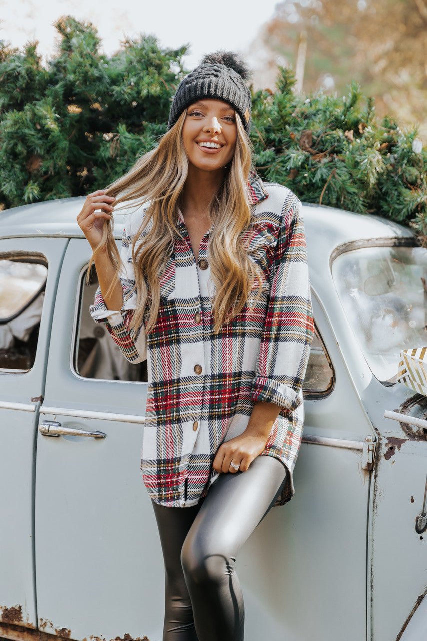 Deck The Halls Plaid Shacket - Magnolia Boutique