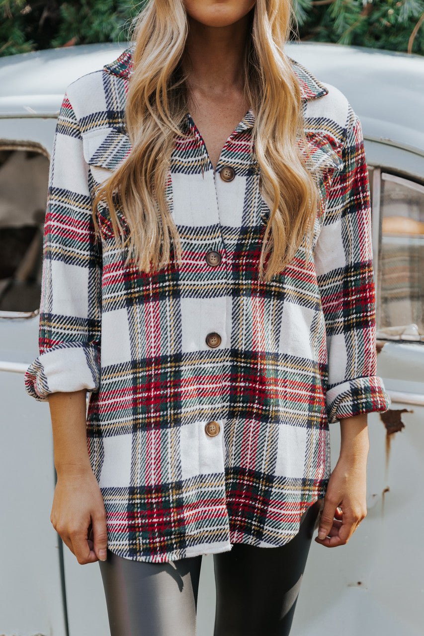 Deck The Halls Plaid Shacket - Magnolia Boutique