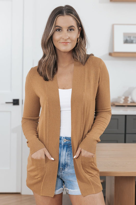 Down By The Bay Knit Cardigan - Camel - Magnolia Boutique